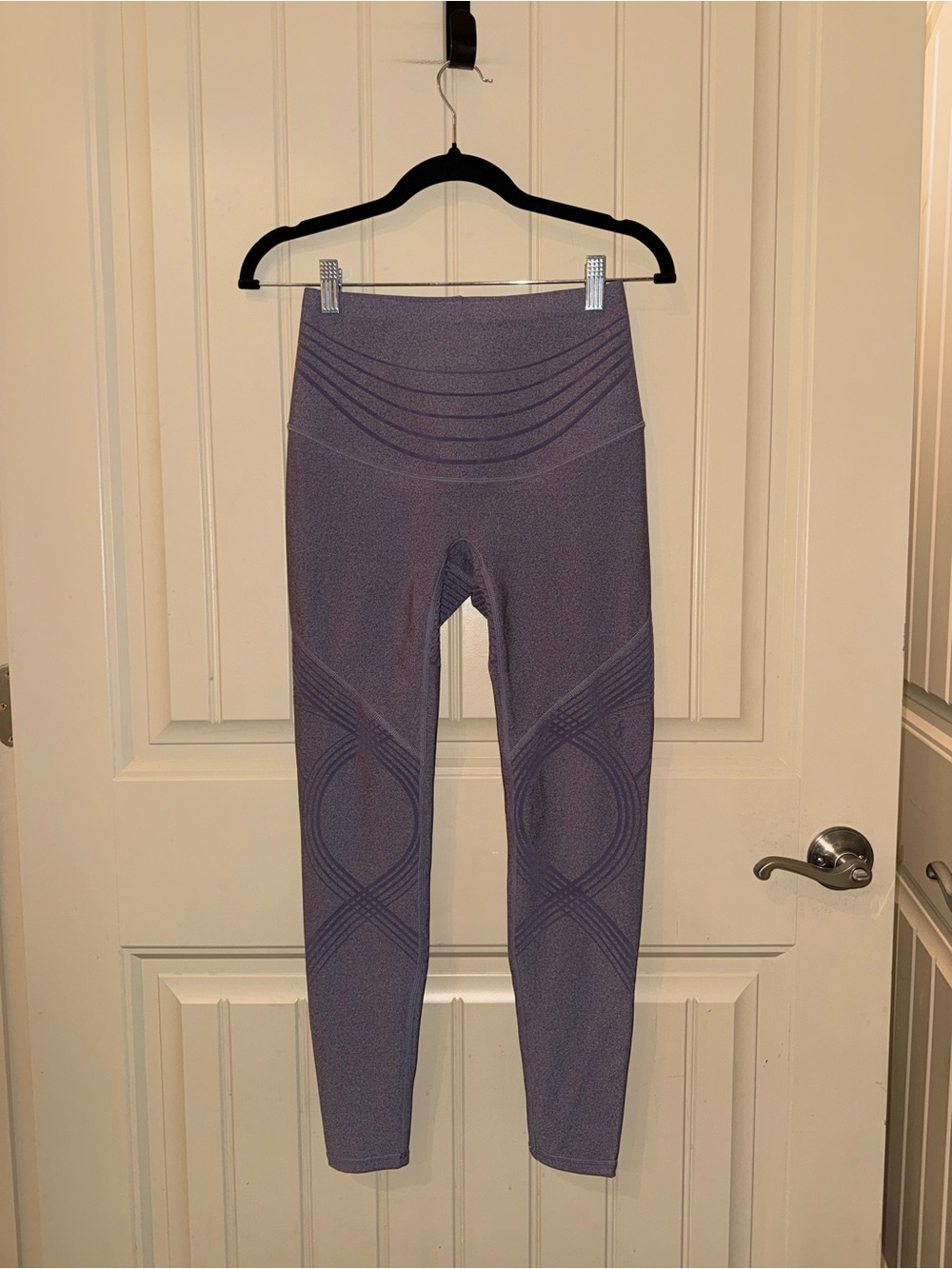 Fanka Body Sculpt Leggings 2.0 (Reversible Wear) Size Medium Plum Heather